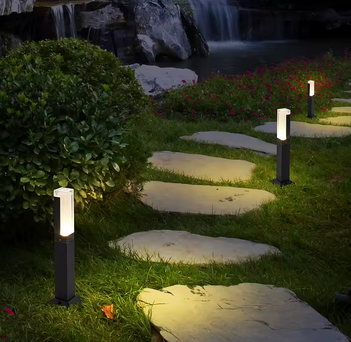 Luminária de Paisagem LED 30cm – Alumínio Quadrado à Prova d’Água para Jardim e Pátio