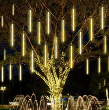 Luzes LED Chuva de Meteoros 30/50cm – Natal & Jardim