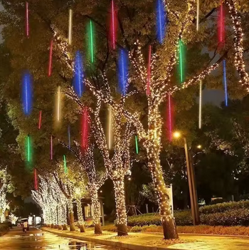 Luzes LED Chuva de Meteoros 30/50cm – Natal & Jardim