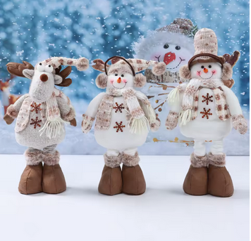 Boneca de Natal Telescópica – Decoração Festiva 2025/2026