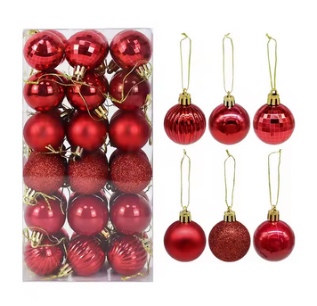🎄✨ Kit com Bolas de Natal – Decore sua árvore com brilho e tradição