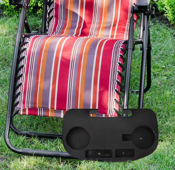 Cadeira portátil dobrável bandeja de bebidas durável suporte de copo ao ar livre para praia acampamento poltrona reclinável espreguiçadeira leve