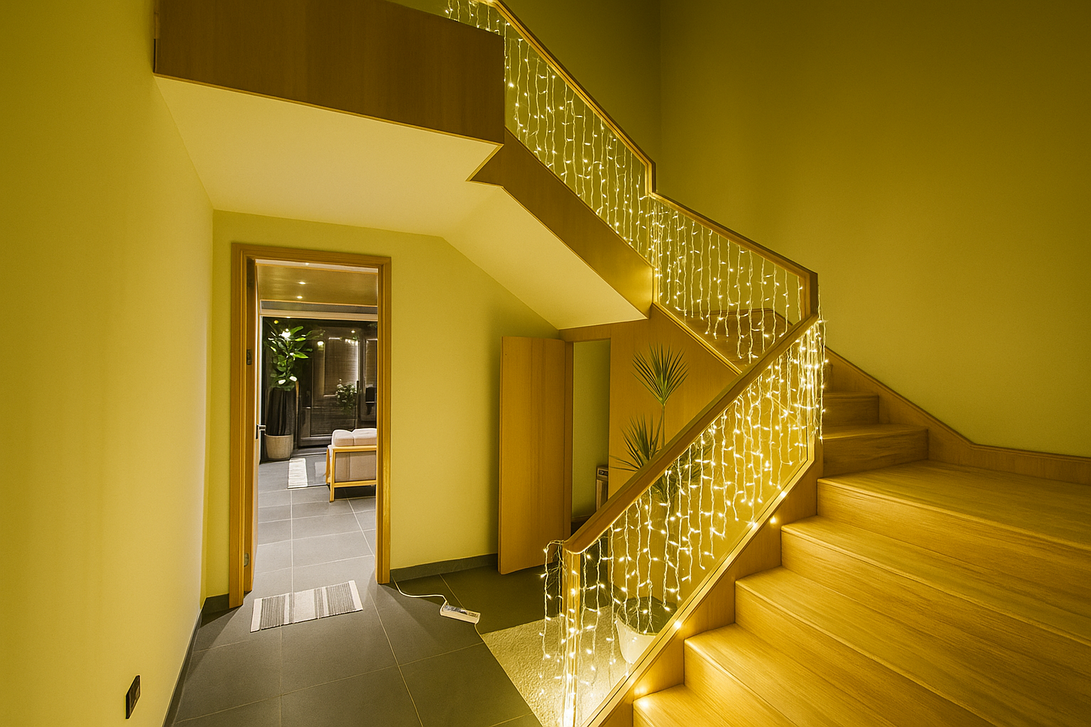 Cortina LED Cachoeira 3m 105LED – Natal, Jardim e Eventos Externos