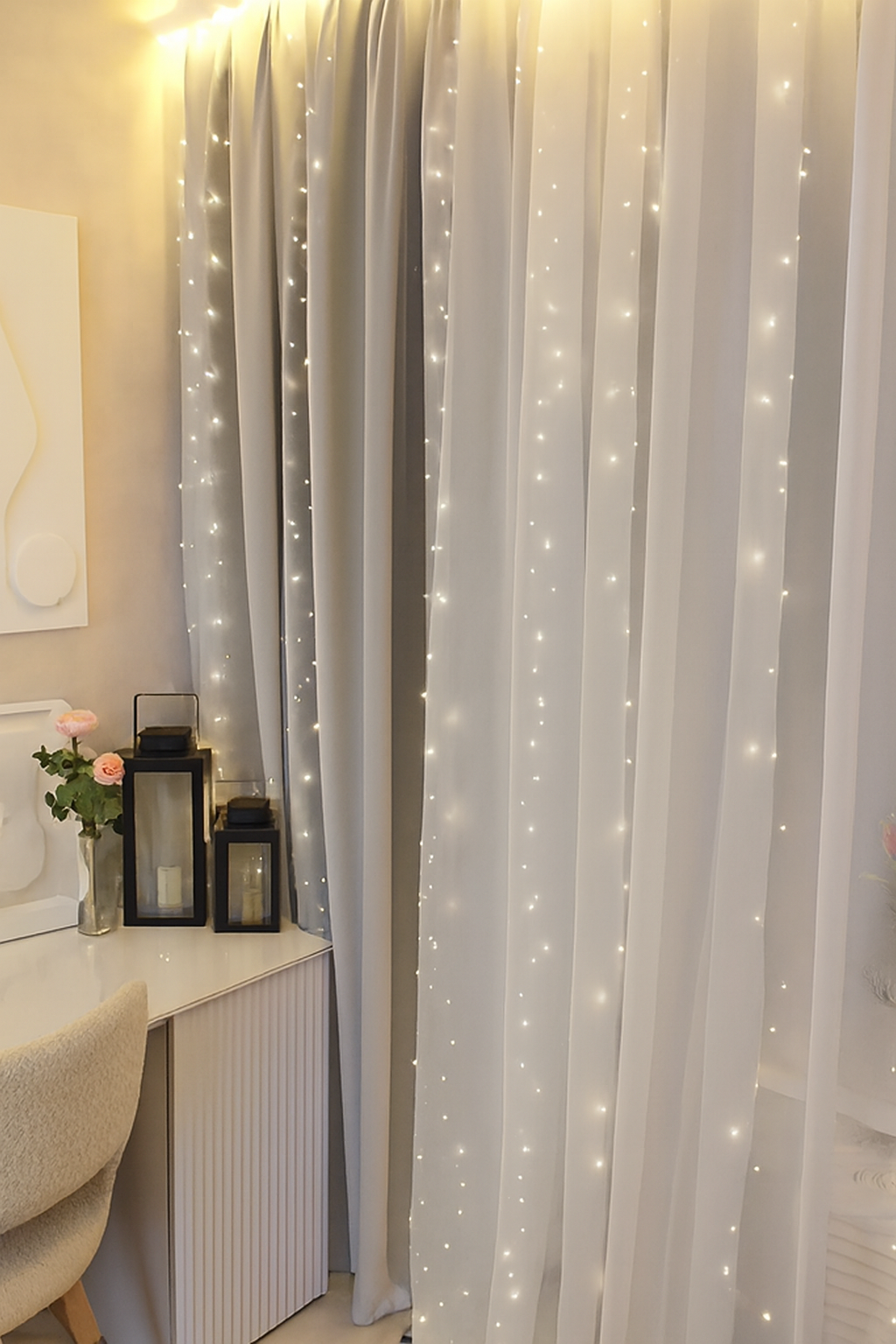 Cortina LED Cachoeira 3m 105LED – Natal, Jardim e Eventos Externos